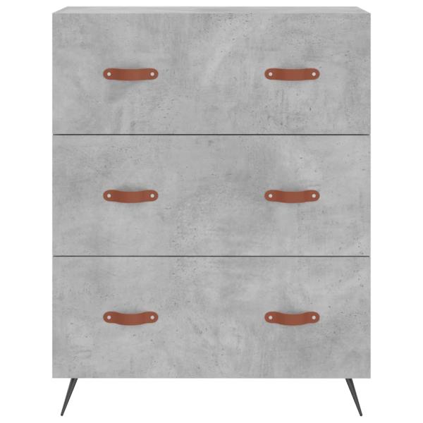 Kommode Betongrau 69,5x34x90 cm Holzwerkstoff