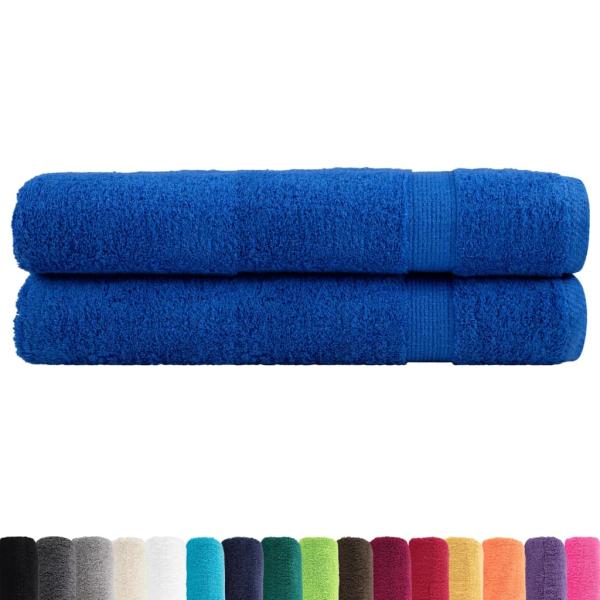 Premium Saunatücher SOLUND 2 Stk. Blau 80x200 cm 600 g/m²