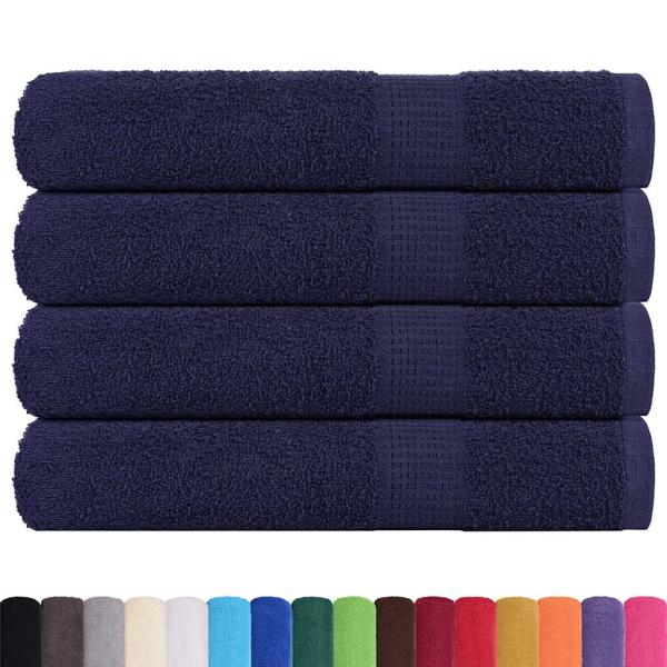 Saunatücher FROGN 4 Stk. Marineblau 80x200 cm 360 g/m²