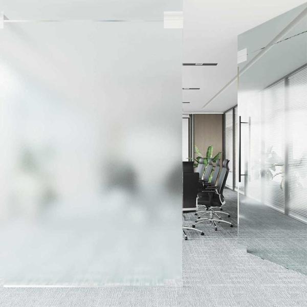 Statische Fensterfolie Frostiges Grau 45 x 1000 cm PVC