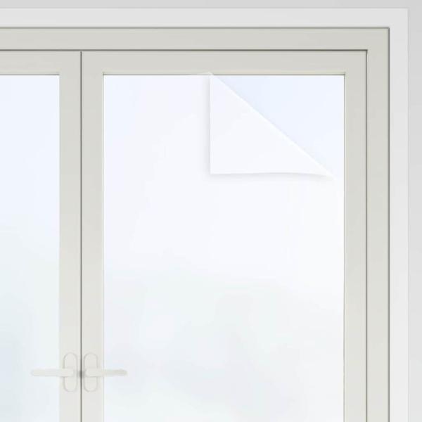 Statische Fensterfolie Frostiges Weiß 45 x 1000 cm PVC