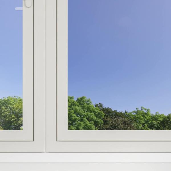 Statische Reflektierende Solarfensterfolie Silber 60 x 1000 cm