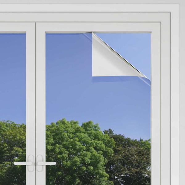 Statische Reflektierende Solarfensterfolie Silber 90 x 500 cm