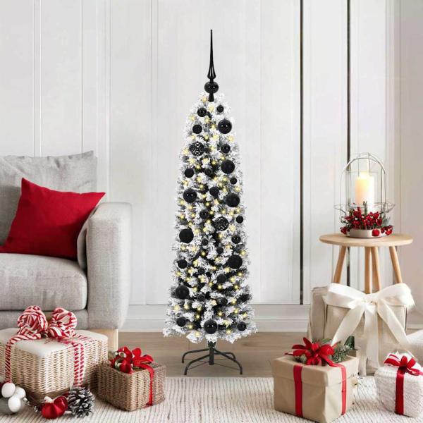ARDEBO.de - Künstlicher Weihnachtsbaum mit 150 LEDs mit Ständer Grün 120 cm