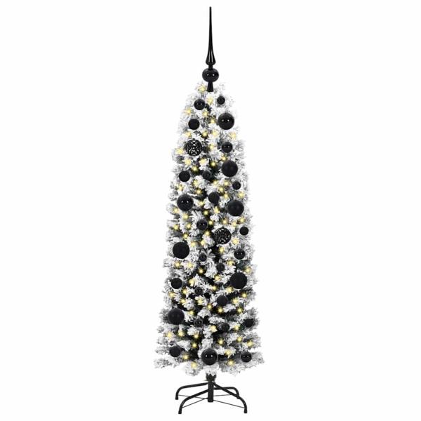 Künstlicher Weihnachtsbaum mit 150 LEDs mit Ständer Grün 120 cm