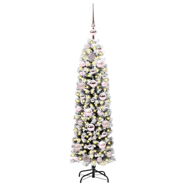 Künstlicher Weihnachtsbaum mit 150 LEDs mit Ständer Grün 120 cm