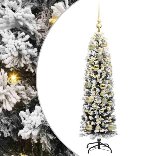 Künstlicher Weihnachtsbaum mit 150 LEDs mit Ständer Grün 120 cm