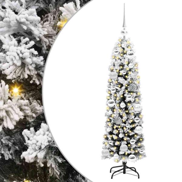 Künstlicher Weihnachtsbaum mit 150 LEDs mit Ständer Grün 120 cm