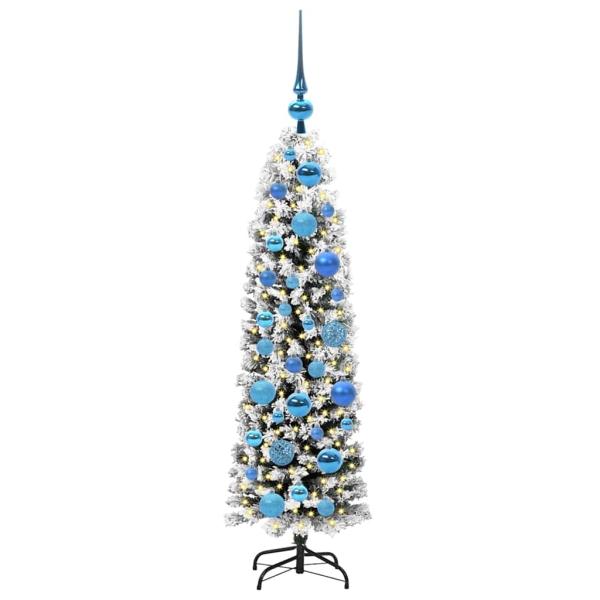 Künstlicher Weihnachtsbaum mit 150 LEDs mit Ständer Grün 120 cm