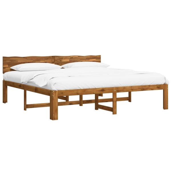 Doppelbettgestell mit Kopfteil ROSTOCK Natur 193 x 203 cm