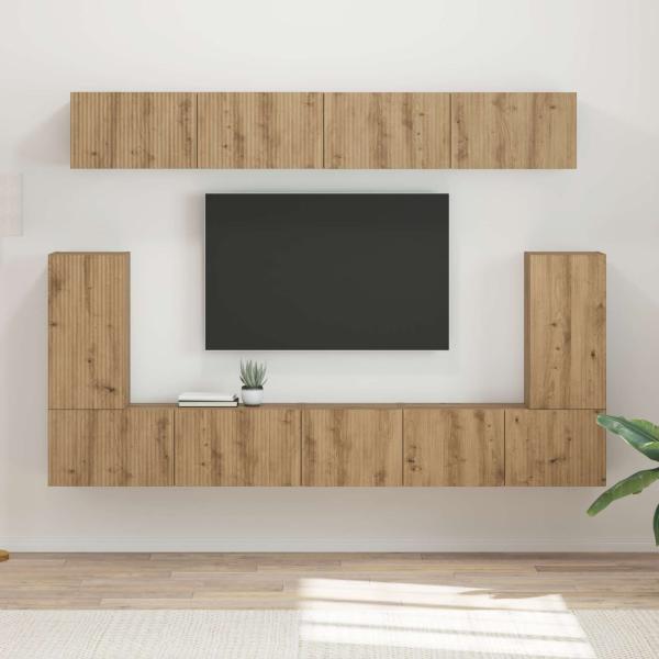 ARDEBO.de - TV-Schrankset 5 stk. Artisan-Eiche Holzwerkstoff