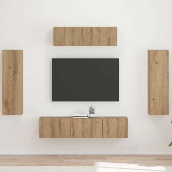 ARDEBO.de - TV-Schränk 5 stk. Artisan-Eiche
