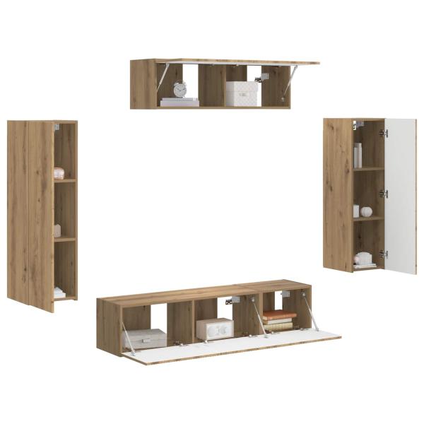 TV-Schränk 5 stk. Artisan-Eiche