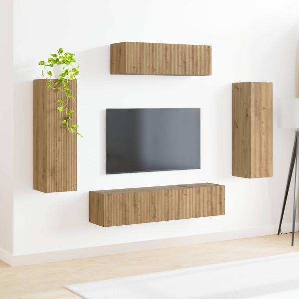 TV-Schränk 5 stk. Artisan-Eiche