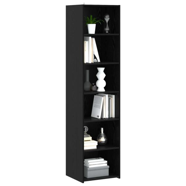Sideboard Schwarz Eichen-Optik 45 x 41 x 185 cm Holzwerkstoff