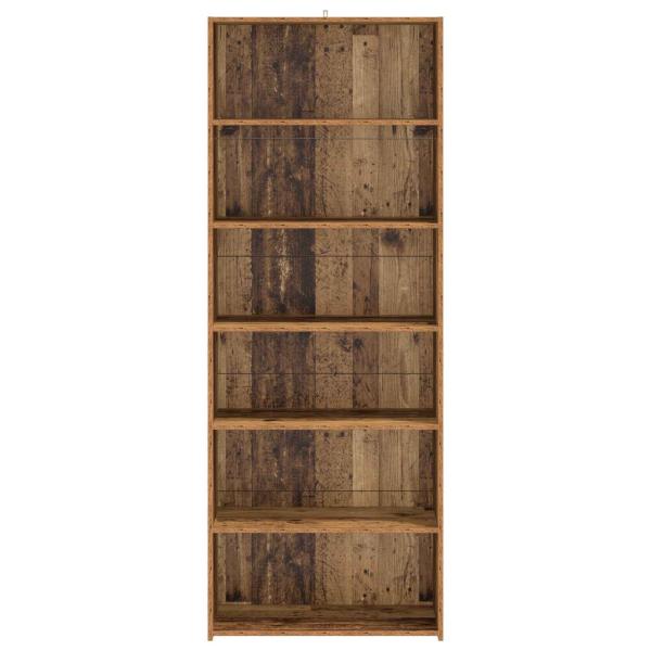 Sideboard Eichenholz 70 x 41 x 185 cm Holzwerkstoff