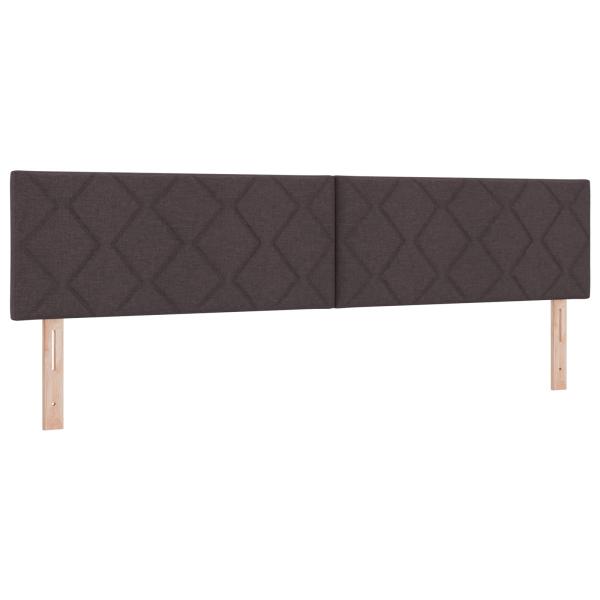 Ottoman-Bett mit Matratze und LED Dunkelbraun 200 x 200 cm