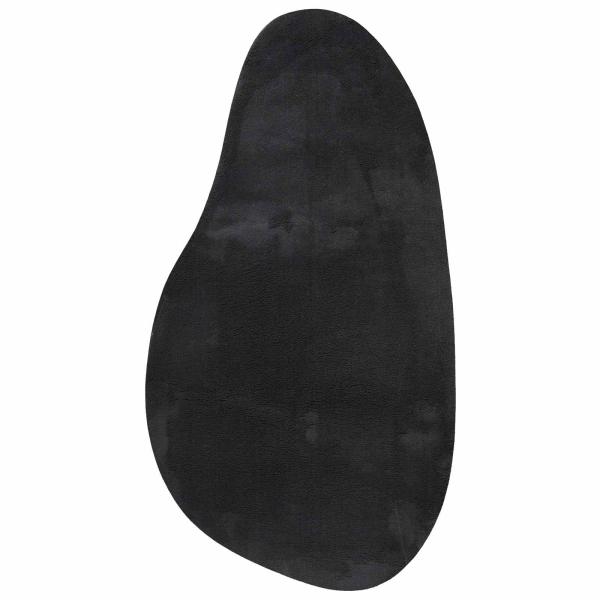 Teppich HUARTE Schwarz 80 x 150 cm Polyester