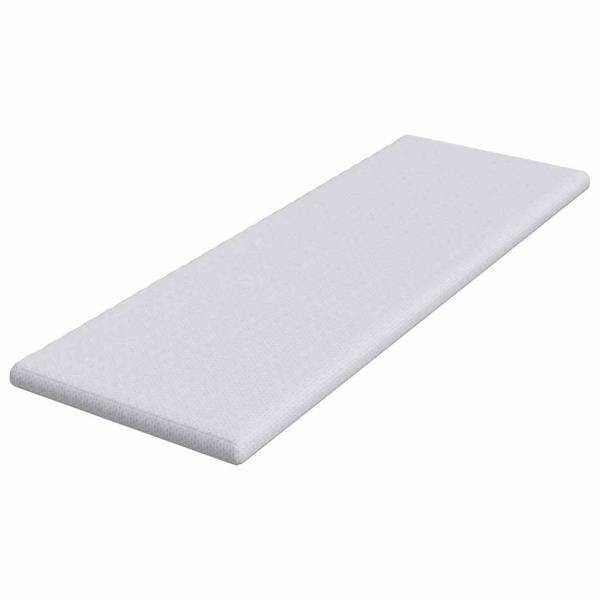 Matratzenauflage Weiß 70 x 200 cm Jacquard Stoff
