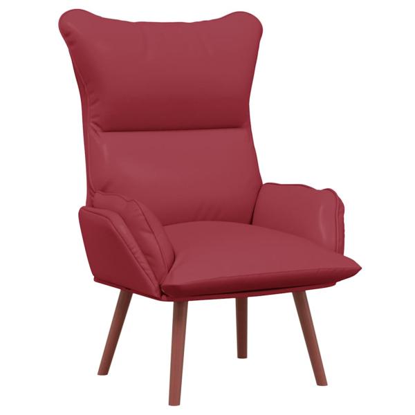 Sessel Weinrot 69 x 74 x 93 cm Kunstleder
