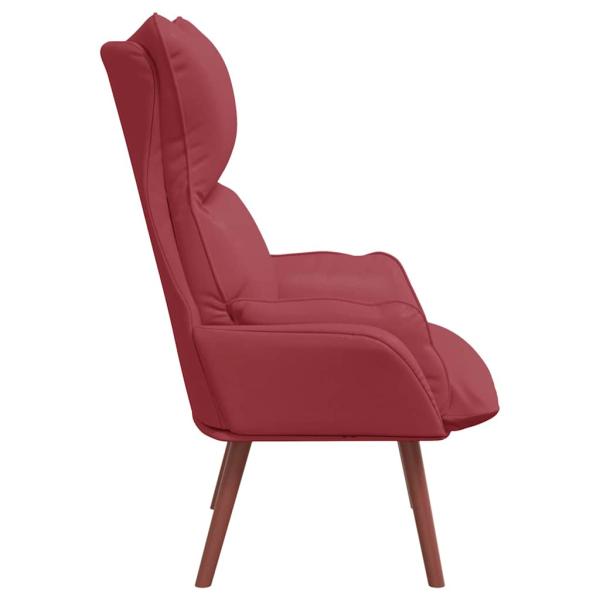 Sessel Weinrot 69 x 74 x 93 cm Kunstleder