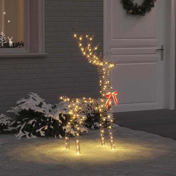 ARDEBO.de - 3D Weihnachtsrentier LOVIISA 140 LEDs Warmes Weiß