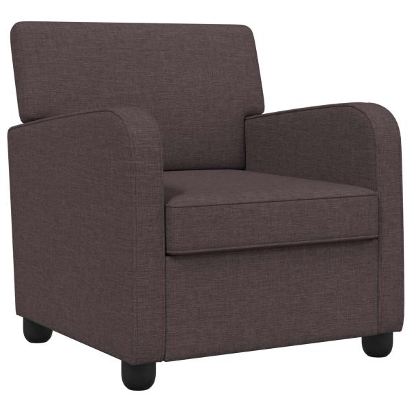 Sessel Dunkelbraun Stoff