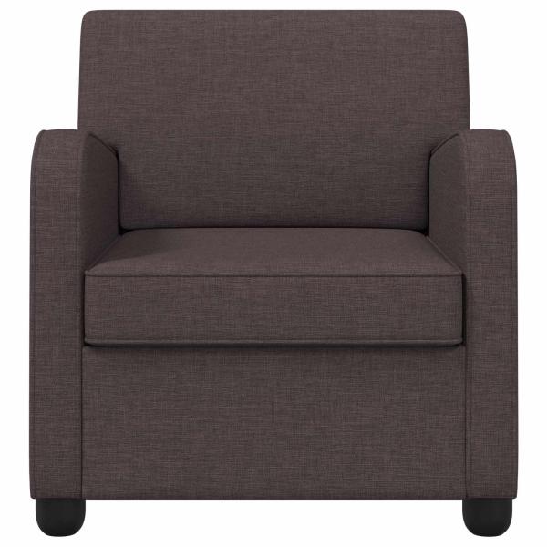Sessel Dunkelbraun Stoff