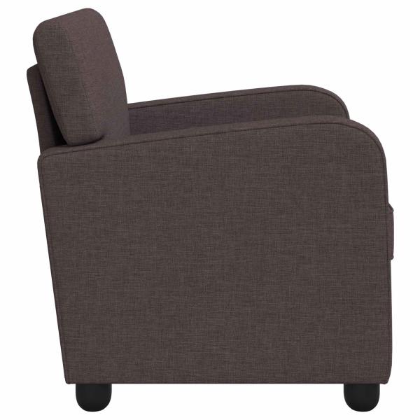 Sessel Dunkelbraun Stoff