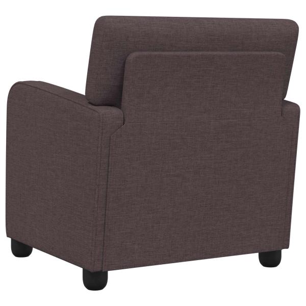 Sessel Dunkelbraun Stoff