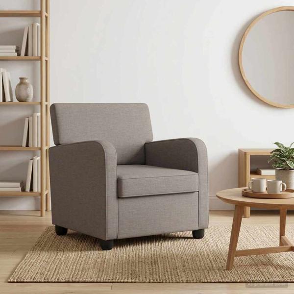 ARDEBO.de - Sessel Taupe Stoff