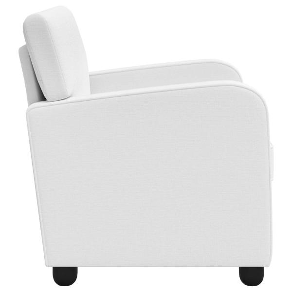 Sessel Weiß Stoff