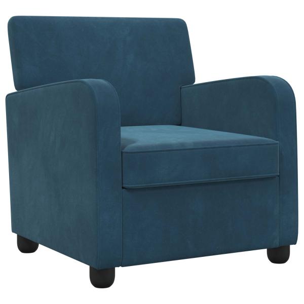 Sessel Blau Samt