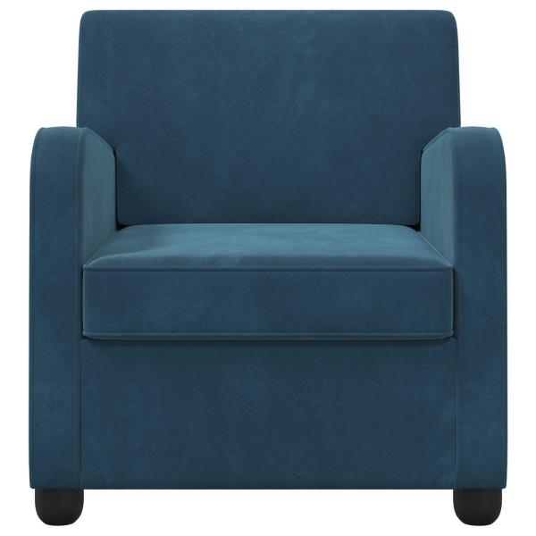 Sessel Blau Samt