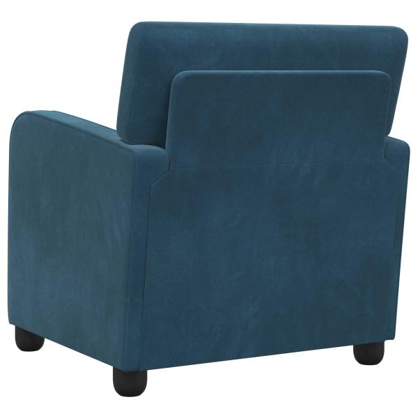 Sessel Blau Samt