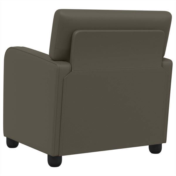 Sessel Grau Kunstleder