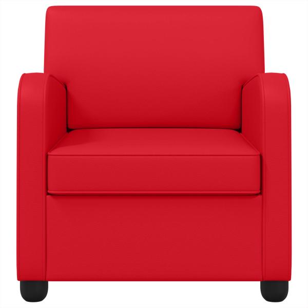 Sessel Rot Kunstleder