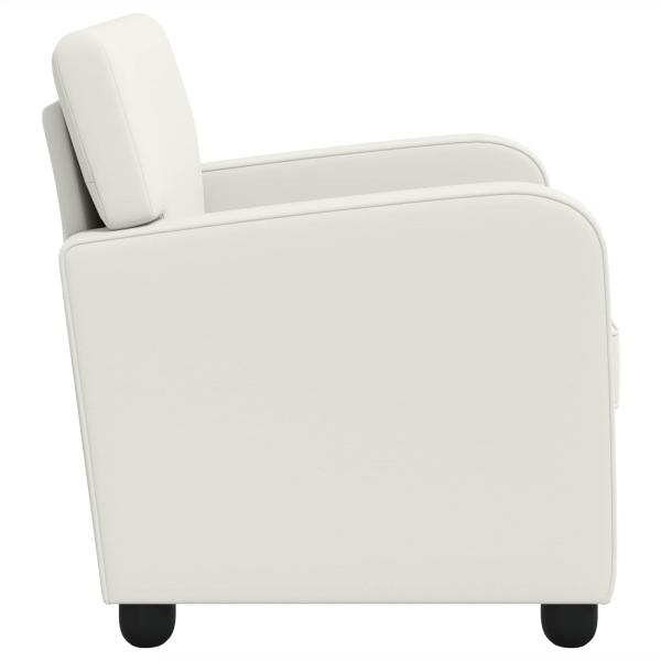 Sessel Weiß Kunstleder