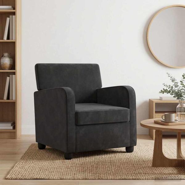 ARDEBO.de - Sessel Schwarz Samt