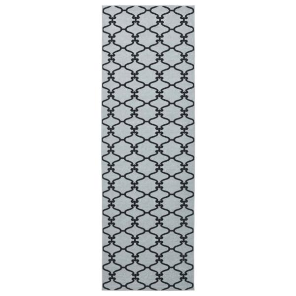 Teppichläufer ORIZ 1150 gsm Schwarzes Netzmuster