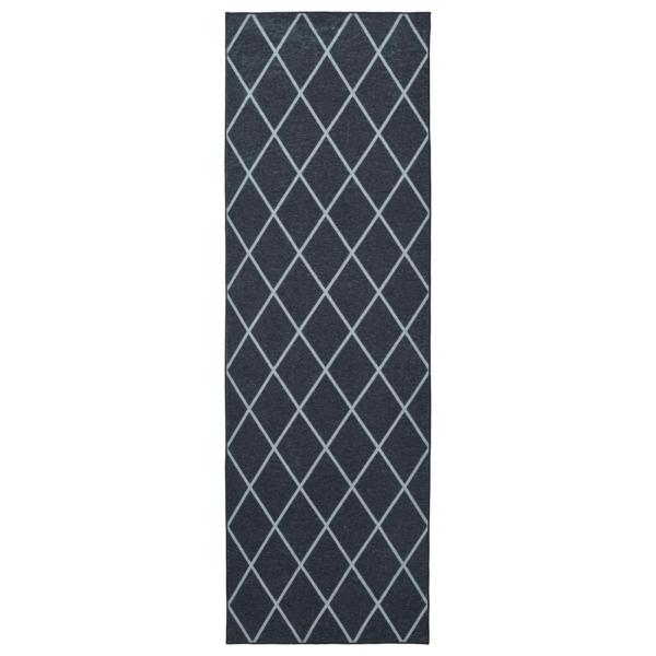 Teppichläufer ORIZ 1150 gsm Schwarzes Netzmuster