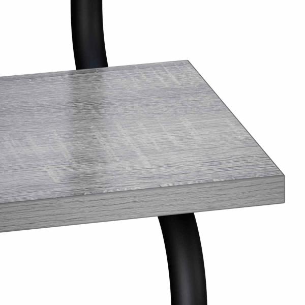 2-stufiges Wandregal Sonoma-Grau 80 x 24,5 x 61 cm