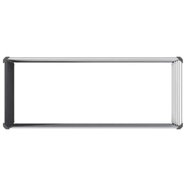 Hochbeet im Garten Grau 100 x 40 x 55 cm Stahl
