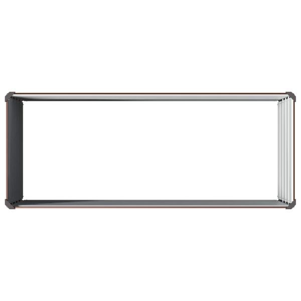 Hochbeet im Garten Braun 100 x 40 x 55 cm Stahl