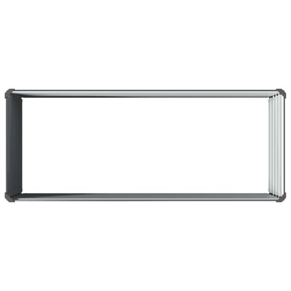 Hochbeet im Garten Anthrazit 100 x 40 x 55 cm Stahl