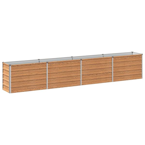 Hochbeet im Garten Holz Braun 320 x 40 x 55 cm