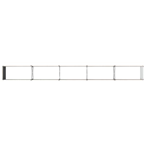 Hochbeet im Garten Holz Braun 400 x 40 x 55 cm Stahl
