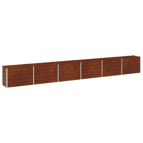 Hochbeet im Garten Rostig 480 x 40 x 55 cm Pappe