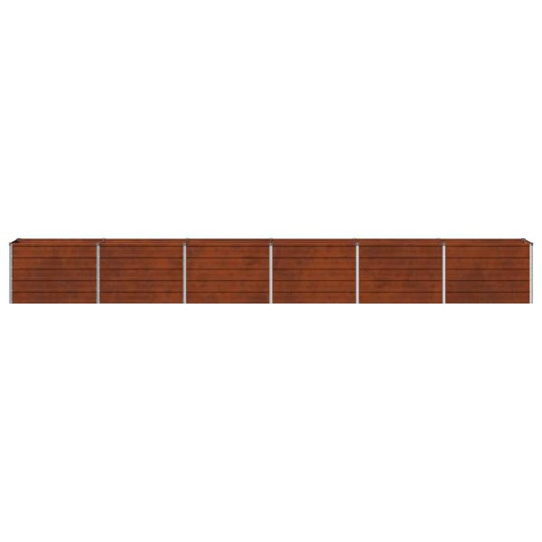 Hochbeet im Garten Rostig 480 x 40 x 55 cm Pappe