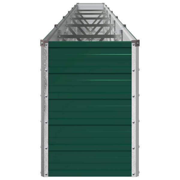 Hochbeet im Garten Gr?n 600 x 40 x 55 cm kaltgewalzter Stahl